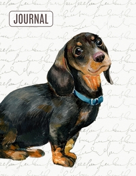 Big Fat Bullet Style Journal Notebook Cute Dachshund: Huge Dot Grid Book For Journaling Over 300 Numbered Pages (Dog Lovers Series)