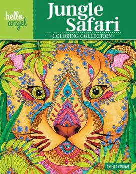 Paperback Hello Angel Jungle Safari Coloring Collection Book