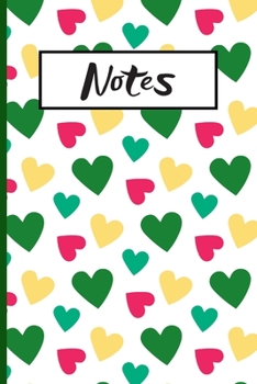 Notes : 120 Lined Pages - 6 X 9 - Journal for Organizing/Consolidating Notes in One Place, Heart Design (Communication Book, Writing Pad)