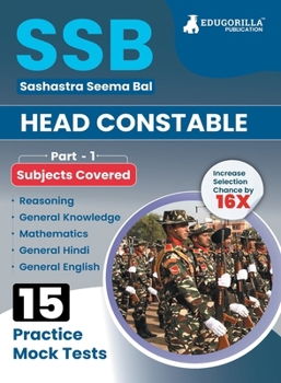 Paperback SSB Head Constable Book 2023 (English Edition) - 15 Full Length Mock Tests with Free Access to Online Tests Book