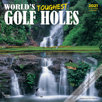 Calendar World's Toughest Golf Holes 2021 Square Book