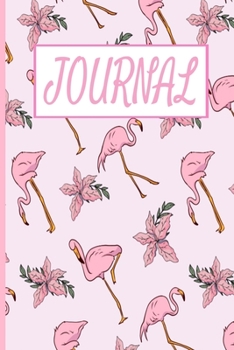 Paperback Journal: Pink Flamingo Pattern Book