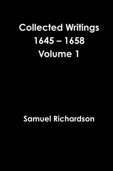 Hardcover Collected Writings 1645 - 1658 Volume 1 Book