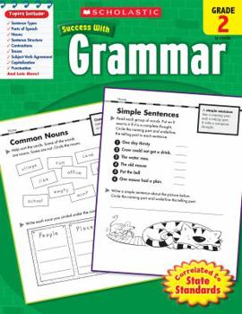 Paperback Scholastic Success with Grammar: Grade 2 Workbook Book