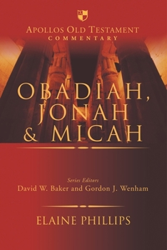 Hardcover Obadiah, Jonah and Micah Book