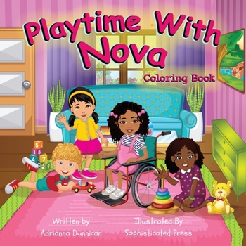 Paperback Playtime With Nova Coloring Book