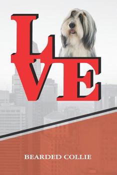 Paperback Bearded Collie: Dog Love Park Isometric Dot Paper Notebook Book Is 120 Pages 6x9 Book