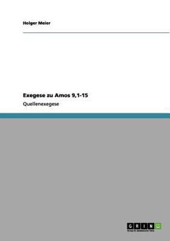 Paperback Exegese zu Amos 9,1-15 [German] Book