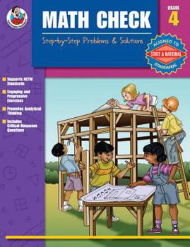 Paperback Math Check: Step-by-Step Problems & Solutions, Grade 4 Book