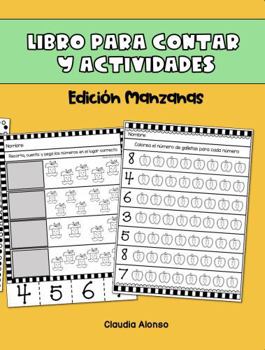 Paperback Libro de actividades para contar del 0 al 10: Edición manzanas (Libros de actividades para contar) (Spanish Edition) [Spanish] Book