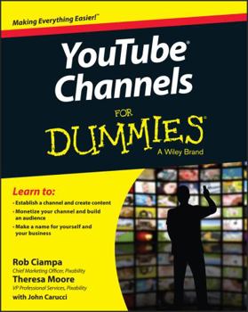 Paperback Youtube Channels for Dummies Book