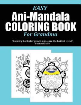 Paperback Easy Ani-Mandala Coloring Book for Grandma Book