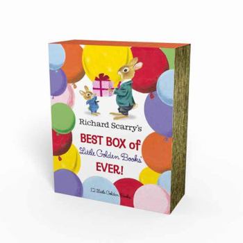 Hardcover Richard Scarry's Best Box of Little Golden Books Ever!: 12 Little Golden Books Book
