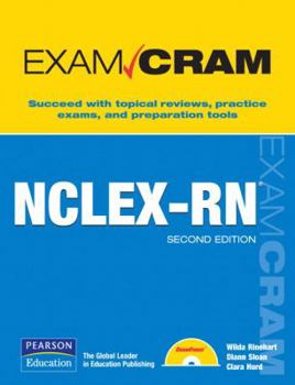 Paperback Nclex-RN Exam Cram [With CDROM] Book