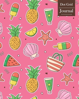 Paperback Dot Grid Journal: Notebook Planner with Cute Summer Themed Cover Design Book