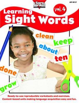 Paperback Learning Sight Words, Vol. 4 Book