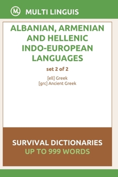 Paperback Albanian, Armenian and Hellenic Languages Survival Dictionaries (Set 2 of 2) Book