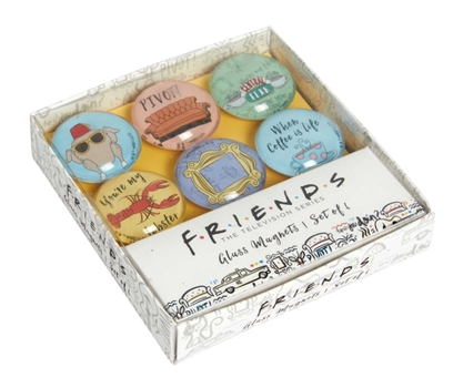 Paperback Friends: Glass Magnet Set (Set of 6) Book