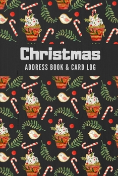 Paperback Christmas Address Book & Card Log: Holiday Card List Tracker & Organizer, Record Send and Recieve Mailing Greeting Card For 10 Years, Personal Log Boo Book