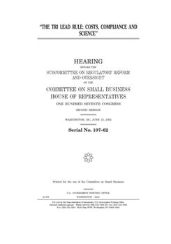 Paperback The TRI lead rule: costs, compliance and science Book