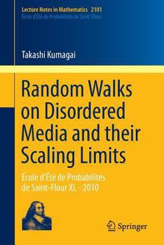 Paperback Random Walks on Disordered Media and Their Scaling Limits: École d'Été de Probabilités de Saint-Flour XL - 2010 Book