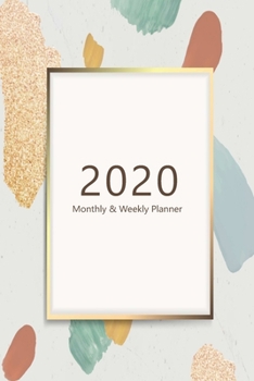 Paperback 2020 Monthly & Weekly Planner: Hourly appointment planner. 7 full daily columns. Schedule, arrange, plan events. Monday start week. 9.0" x 6.0". Port Book