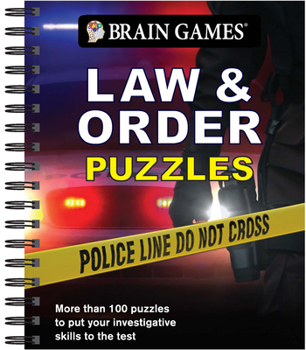 Spiral-bound Brain Games - Law & Order Puzzles Book