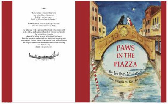 Paperback Paws in the Piazza: Harley's Venetian Adventure Book
