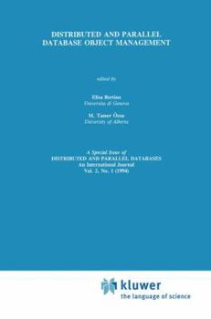 Hardcover Distributed and Parallel Database Object Management Book