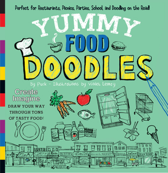 Paperback Yummy Food Doodles Book