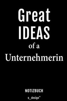 Notizbuch f�r Unternehmer / Unternehmerin: Originelle Geschenk-Idee [120 Seiten liniertes blanko Papier]