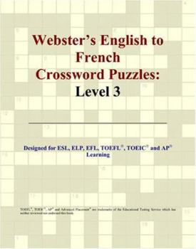 Paperback Webster's English to French Crossword Puzzles: Level 3 Book