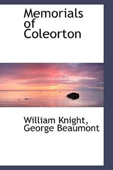 Hardcover Memorials of Coleorton Book