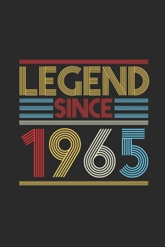 Legend Since 1965: Dotted Bullet Notebook (6" x 9" - 120 pages) ~ Birthday Themed Notebook for Daily Journal, Diary, and Gift