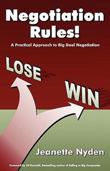 Paperback Negotiation Rules: A Practical Guide to Big Deal Negotiation Book