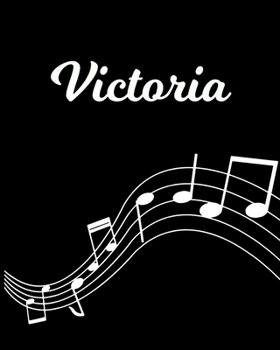 Victoria: Sheet Music Note Manuscript Notebook Paper | Personalized Custom First Name Initial V | Musician Composer Instrument Composition Book | 12 ... Guide | Create Compose & Write Creative Songs