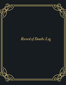 Paperback Record of Deaths Log: Burial Register Note Book Record of Death Log Journal Book