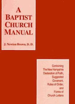 Paperback Baptist Church Manual Book