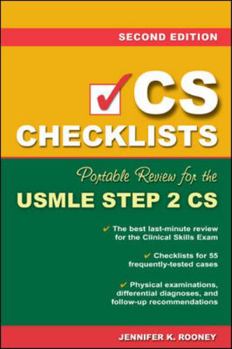 Paperback CS Checklists: Portable Review for the USMLE Step 2 Cs, Second Edition Book