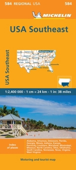Loose Leaf Michelin Usa: Southeast Map 584 Book
