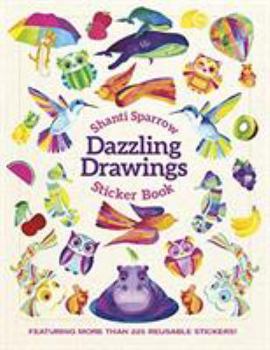 Hardcover Dazzling Drawings Sticker Book