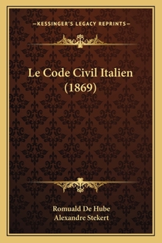 Paperback Le Code Civil Italien (1869) [Italian] Book