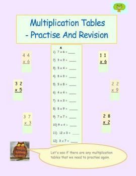 Paperback Multiplication Tables Practise And Revision Book