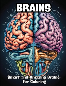 Paperback Brains: Smart and Amazing Brains for Coloring Book