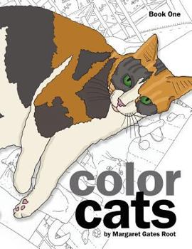 Paperback Color Cats Book One: Coloring Pages for Adults Book