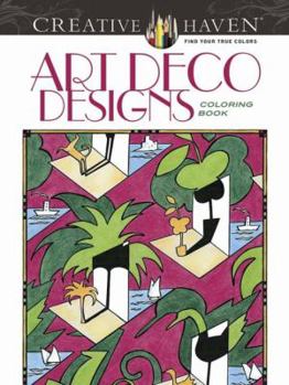 Paperback Creative Haven Art Deco Designs Coloring Book