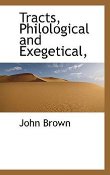 Hardcover Tracts, Philological and Exegetical, Book