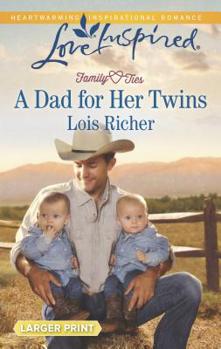 Mass Market Paperback A Dad for Her Twins [Large Print] Book