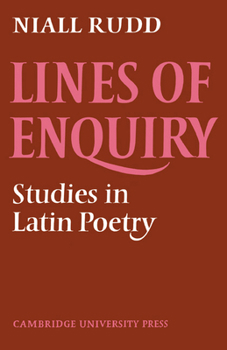 Paperback Lines of Enquiry: Studies in Latin Poetry Book