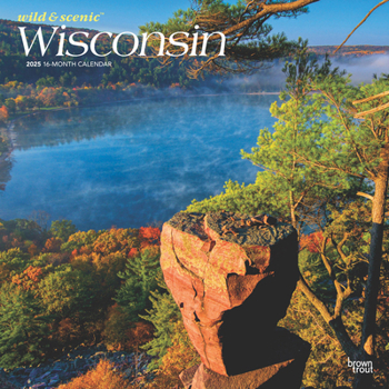 Calendar Wisconsin Wild & Scenic 2025 12 X 24 Inch Monthly Square Wall Calendar Plastic-Free Book